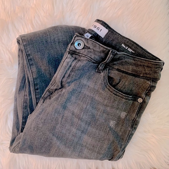 DL1961 x JA Instasculpt Skinny Jeans Size 28 - Distressed with Raw Hem in Gray - Picture 4 of 14